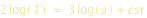 2*log(T)=3*log(a)+cst