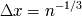 Dx = n - 1/3