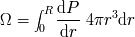 integral R dP--- 3 _O_ = 0 4pr dr dr