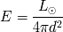 L E = --o . -- 4pd2