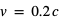 v=0.2*c